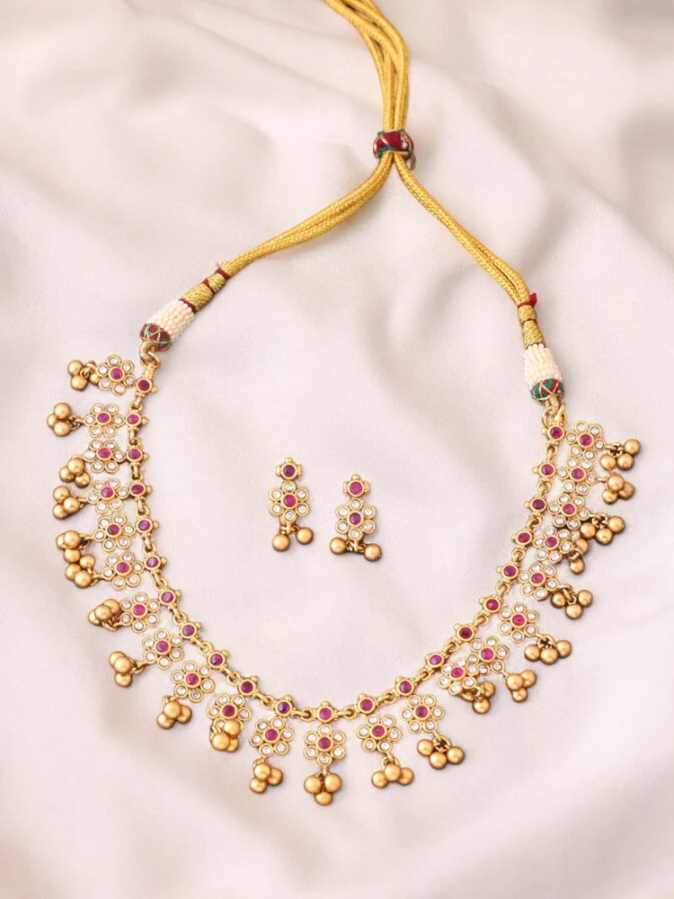 GOLDEN AHATAYA JEWELLERY SET