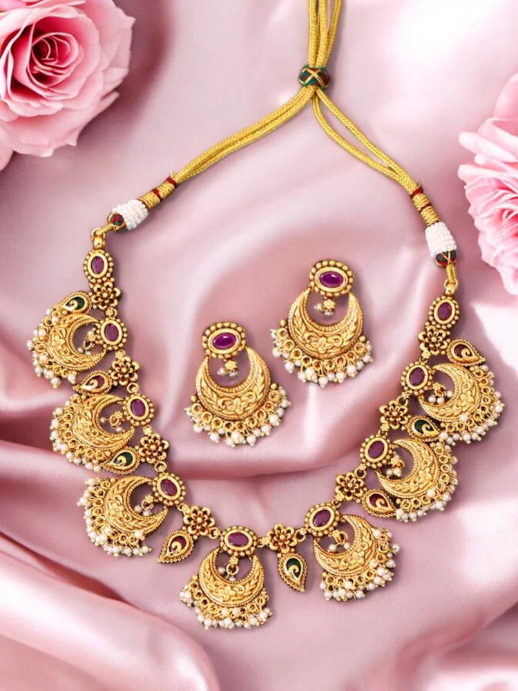 Golden Ganga Antique Jewellery Set