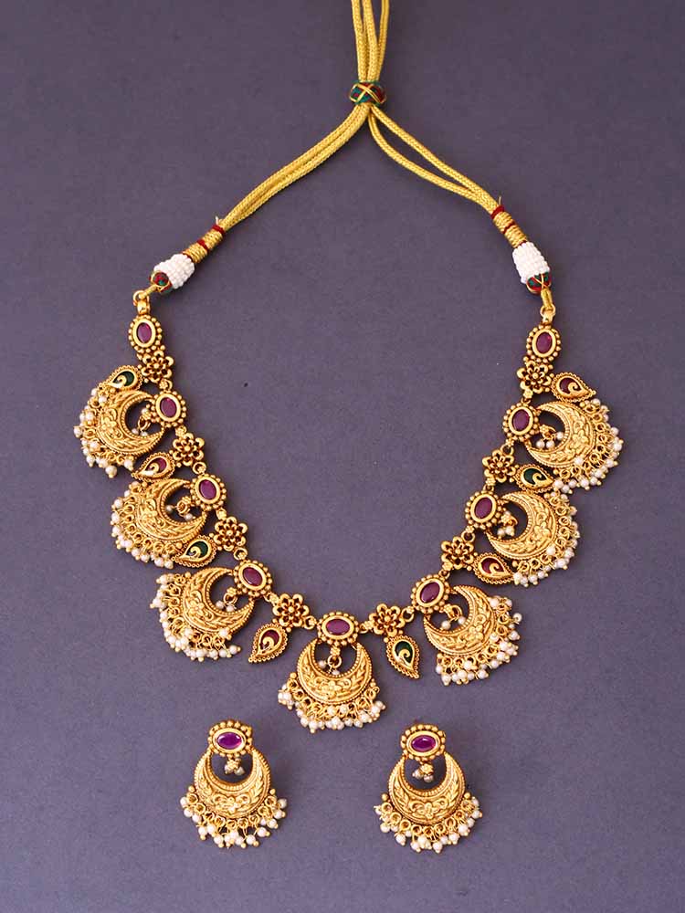 Golden Ganga Antique Jewellery Set