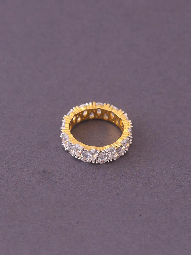 GOLDEN GUNJAN ZIRCONIA RING