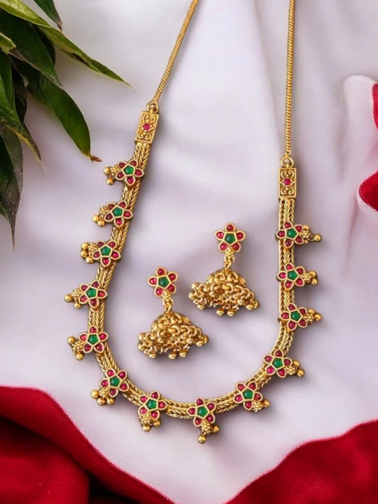 Golden Jyothi Antique Jewellery Set