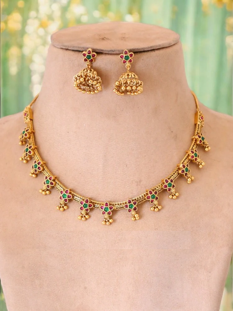 Golden Jyothi Antique Jewellery Set