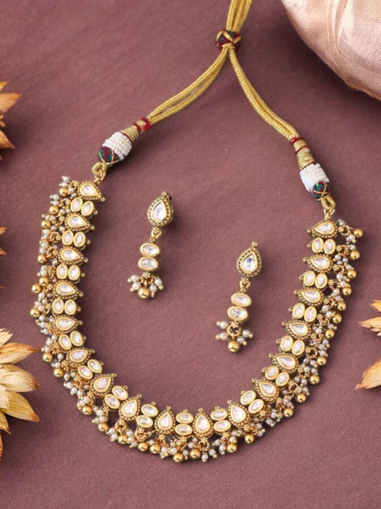 Golden Kannika Antique Jewellery Set