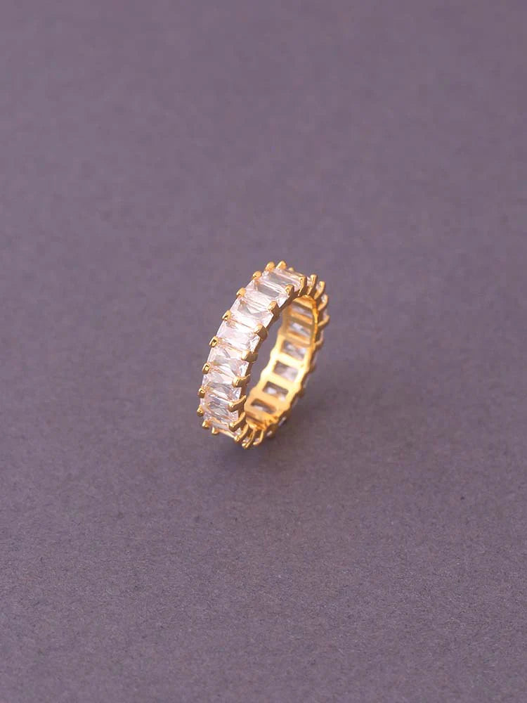 GOLDEN KEILY ZIRCONIA RING