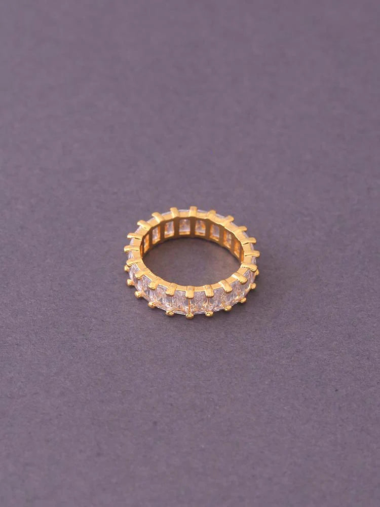 GOLDEN KEILY ZIRCONIA RING