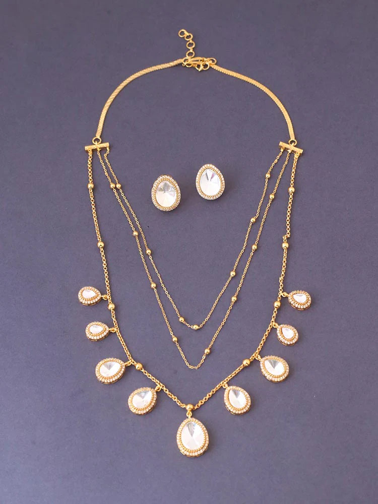 GOLDEN OVIYA JEWELLERY SET