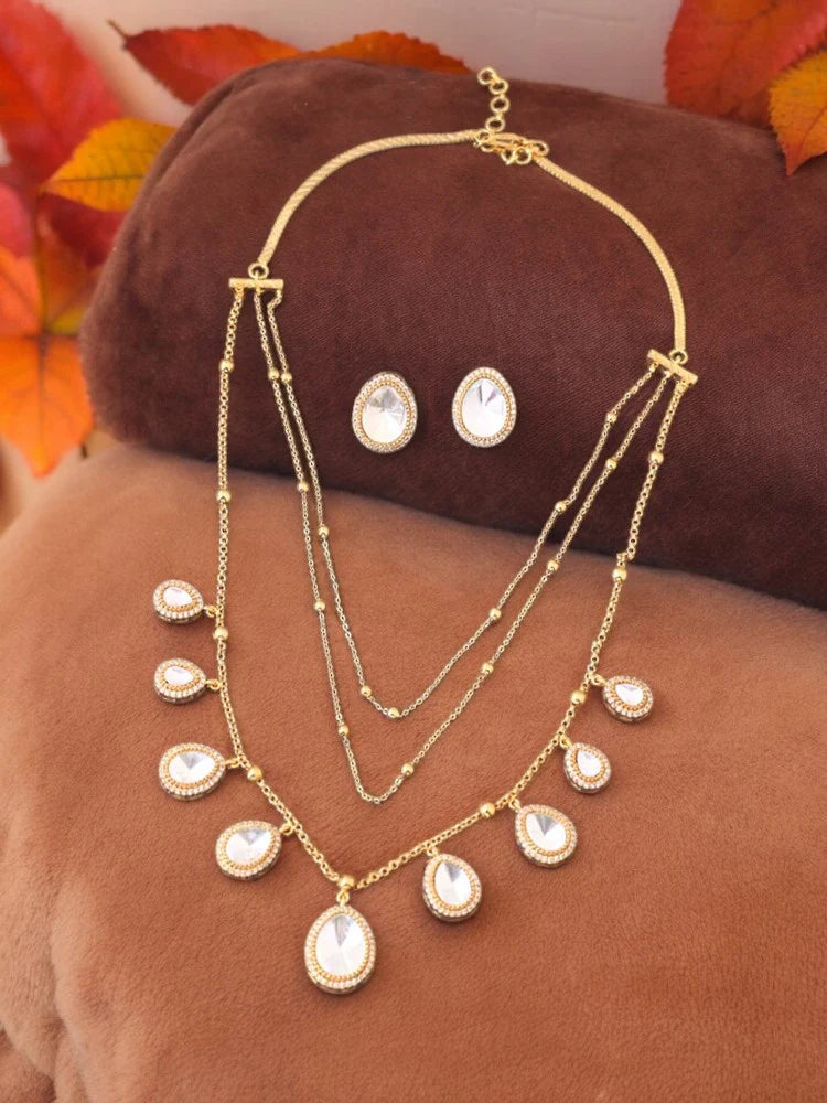 GOLDEN OVIYA JEWELLERY SET