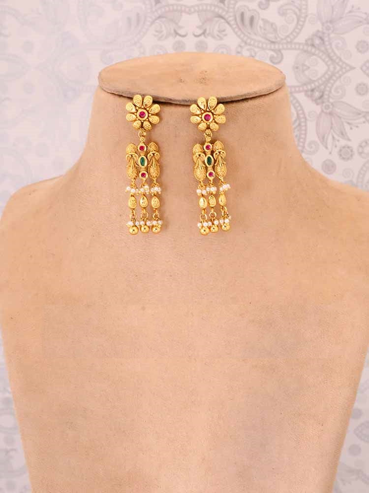 Golden Padmavati Antique Jewellery Set