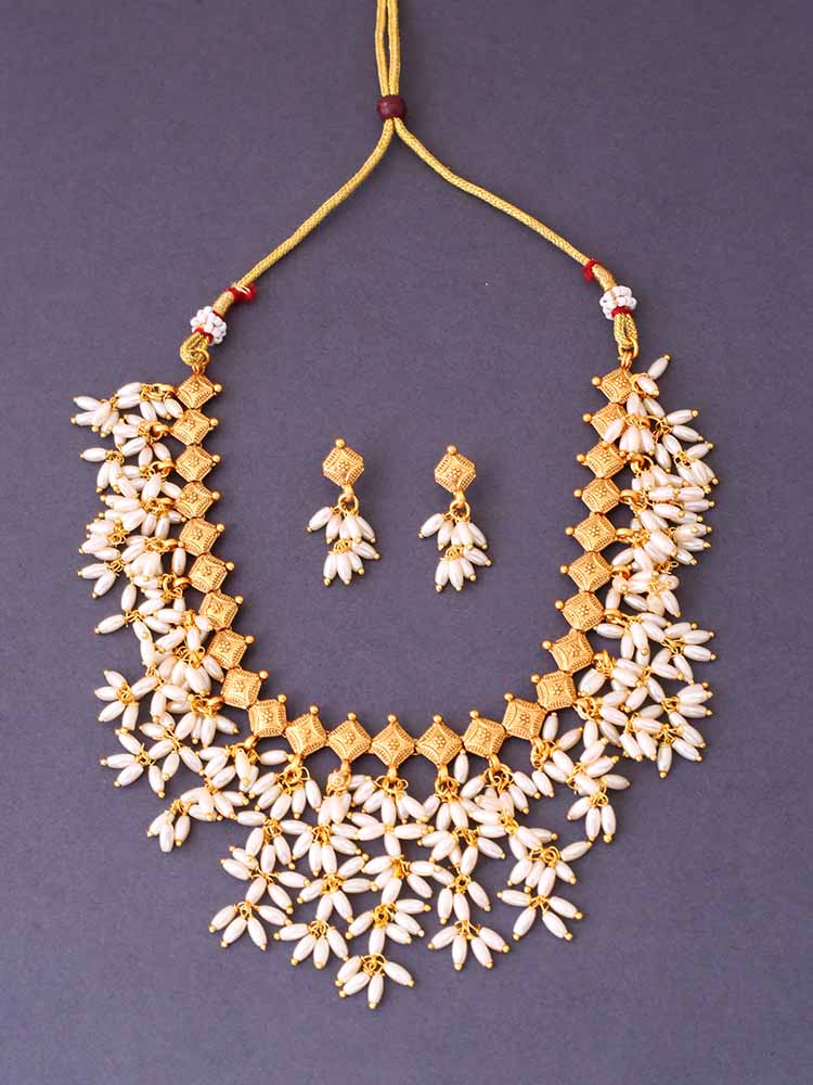 Golden Shakti Antique Jewellery Set