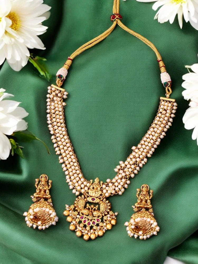 Golden Sita Temple Jewellery Set