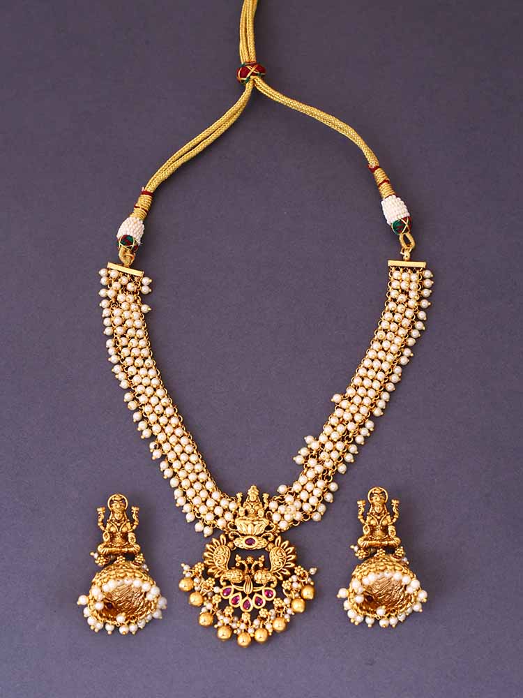 Golden Sita Temple Jewellery Set