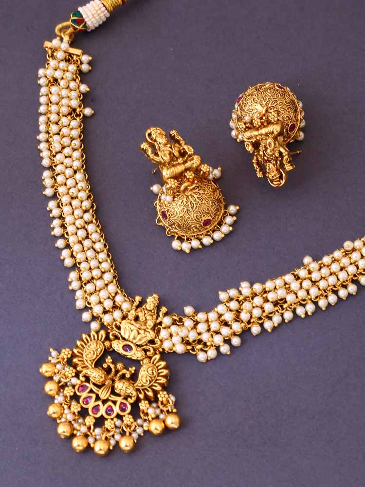 Golden Sita Temple Jewellery Set