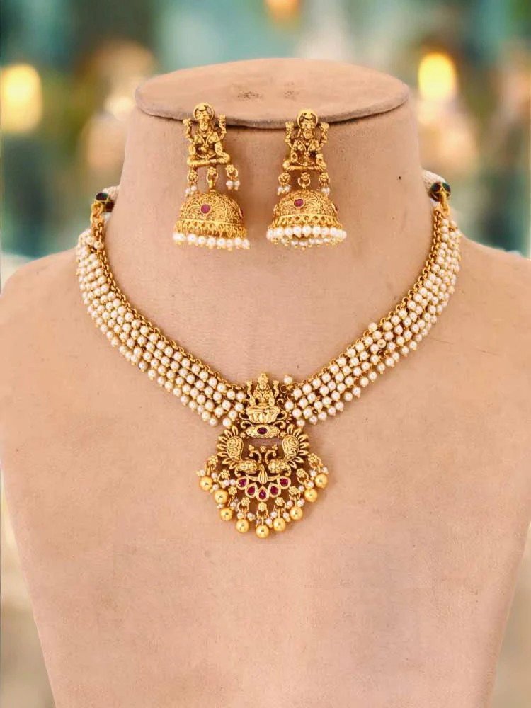 Golden Sita Temple Jewellery Set