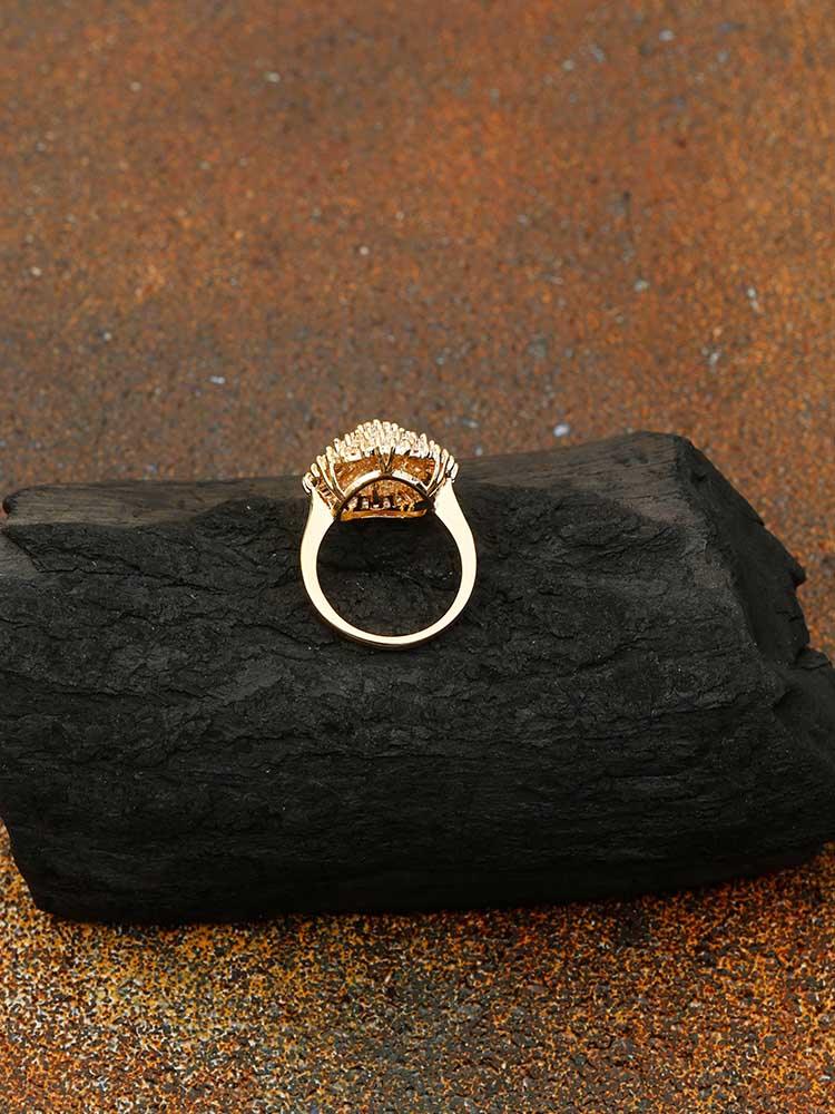 GOLDEN SUCHITRA ZIRCONIA RING