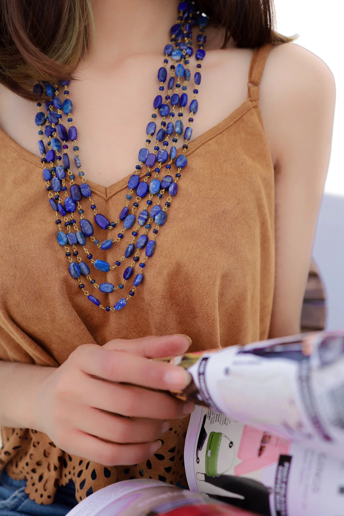 Sea Hues Multilayered Necklace