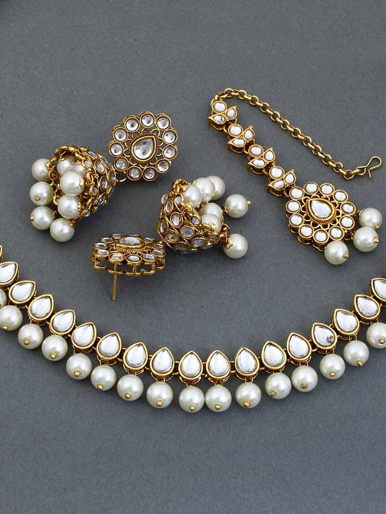 IVORY AARADHYA JEWELLERY SET