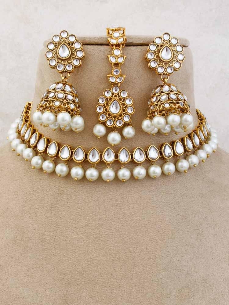 IVORY AARADHYA JEWELLERY SET