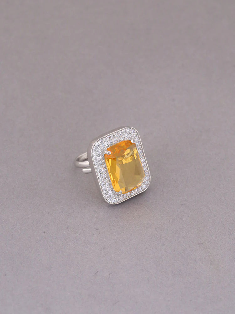 LEMON ANDROMACHI ZIRCONIA RING