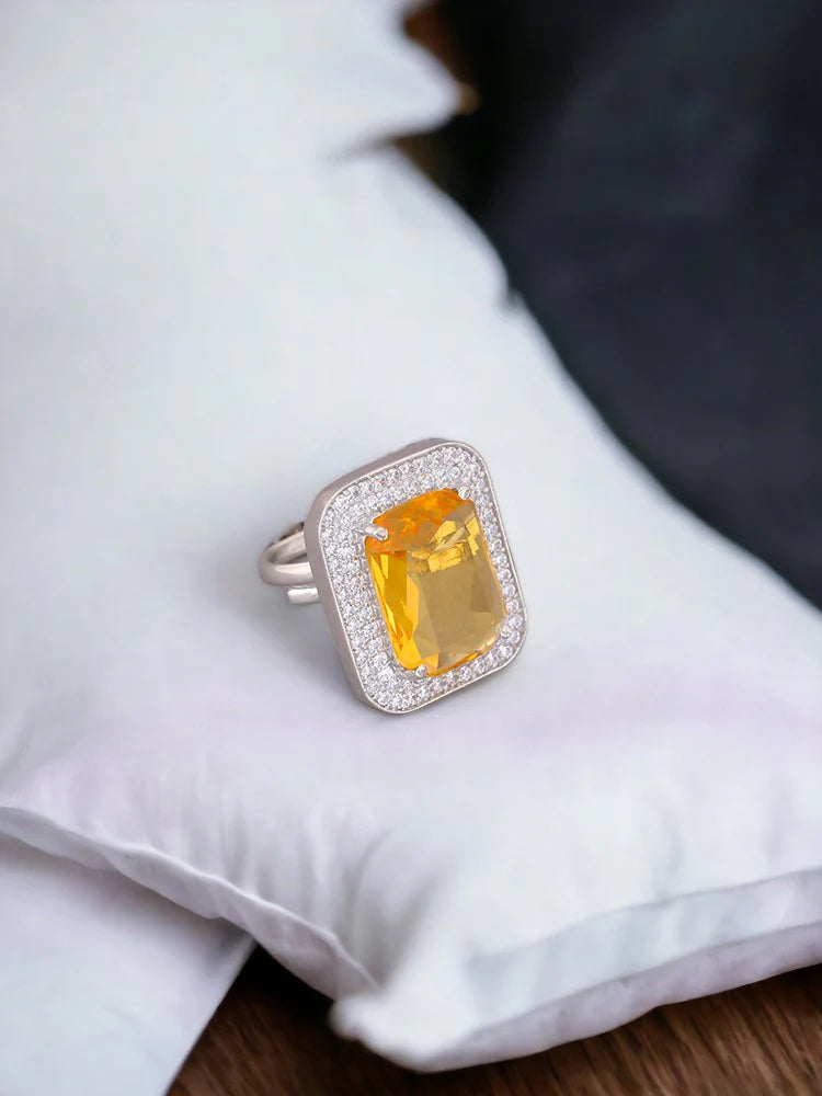 LEMON ANDROMACHI ZIRCONIA RING