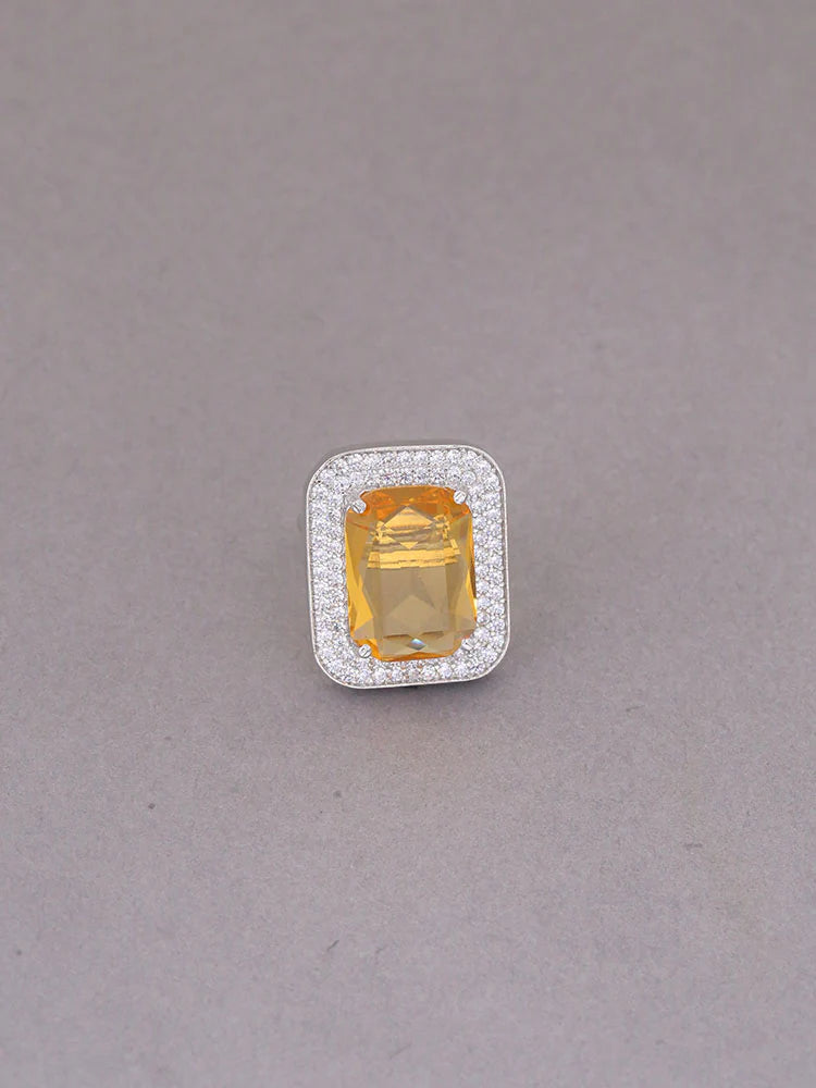 LEMON ANDROMACHI ZIRCONIA RING