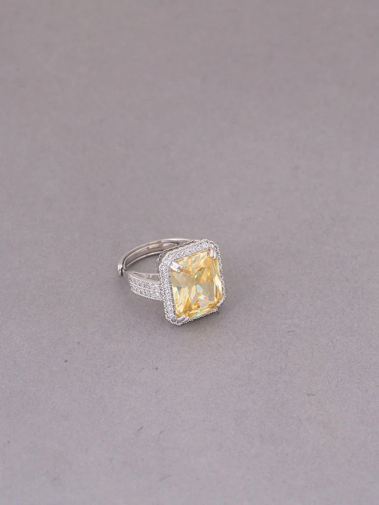 LEMON CHRYSA ZIRCONIA RING