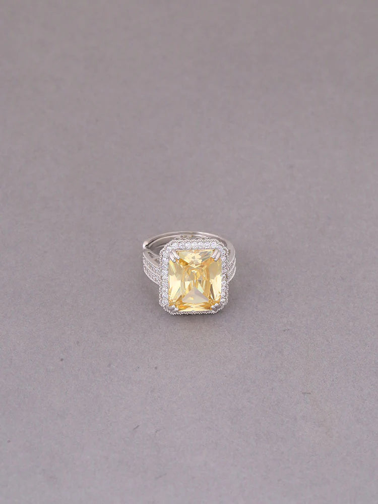 LEMON CHRYSA ZIRCONIA RING