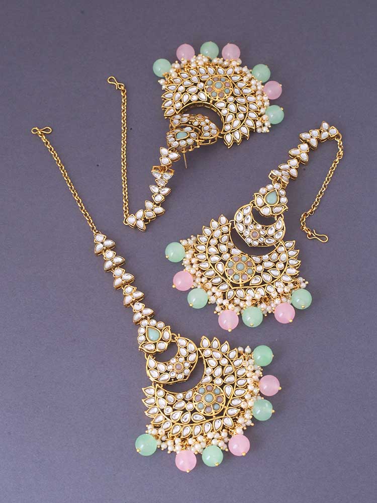 MULTICOLOR SUPRIYA MAANG TIKKA SET