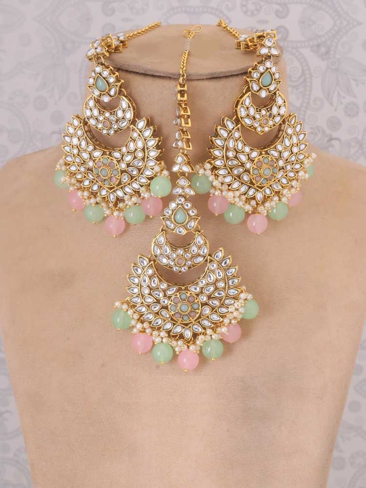 MULTICOLOR SUPRIYA MAANG TIKKA SET