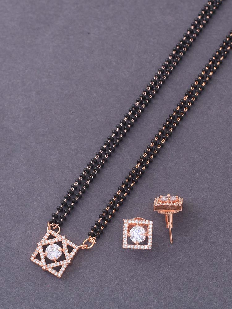 ROSE GOLD NARCISSE MANGALSUTRA SET