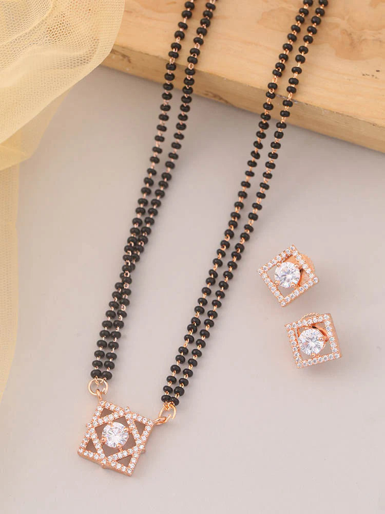 ROSE GOLD NARCISSE MANGALSUTRA SET