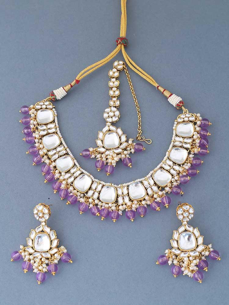 PURPLE NAMYA JEWELLERY SET