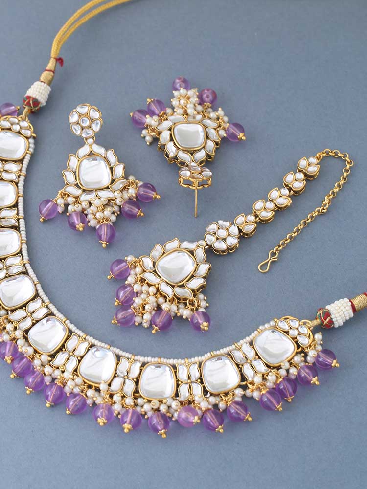 PURPLE NAMYA JEWELLERY SET