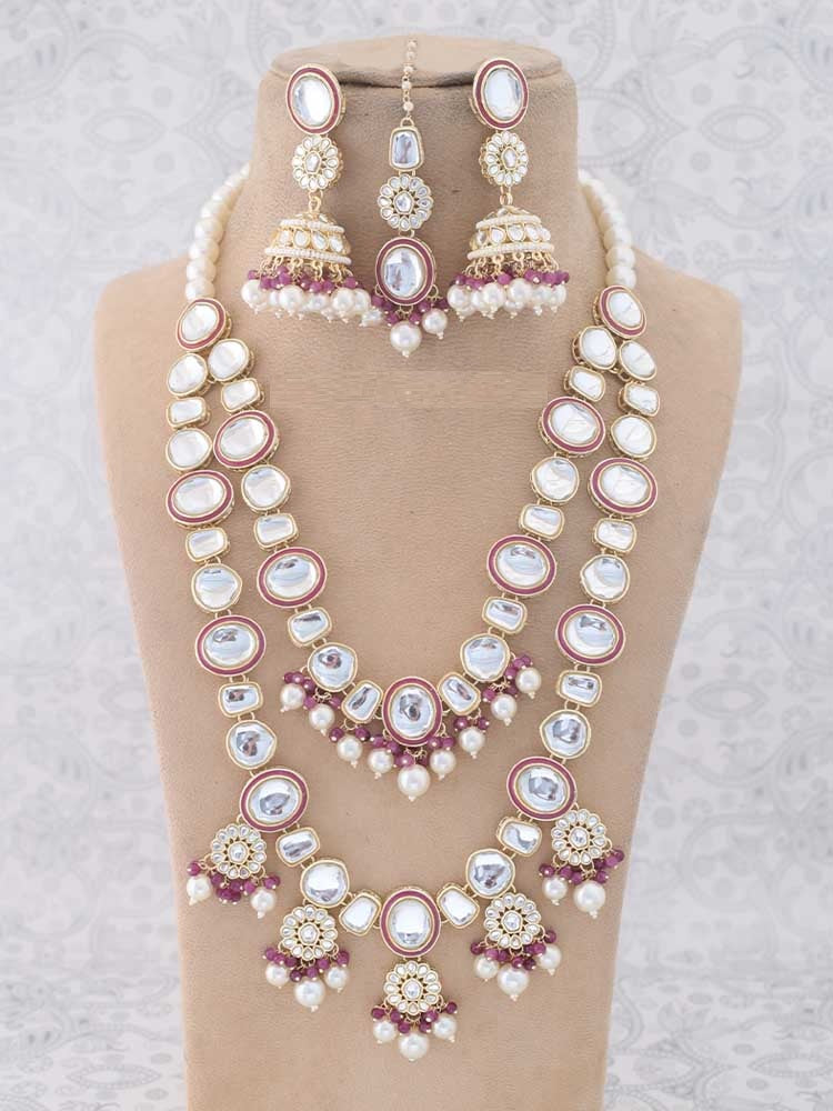 PURPLE SAKSHI JEWELLERY SET