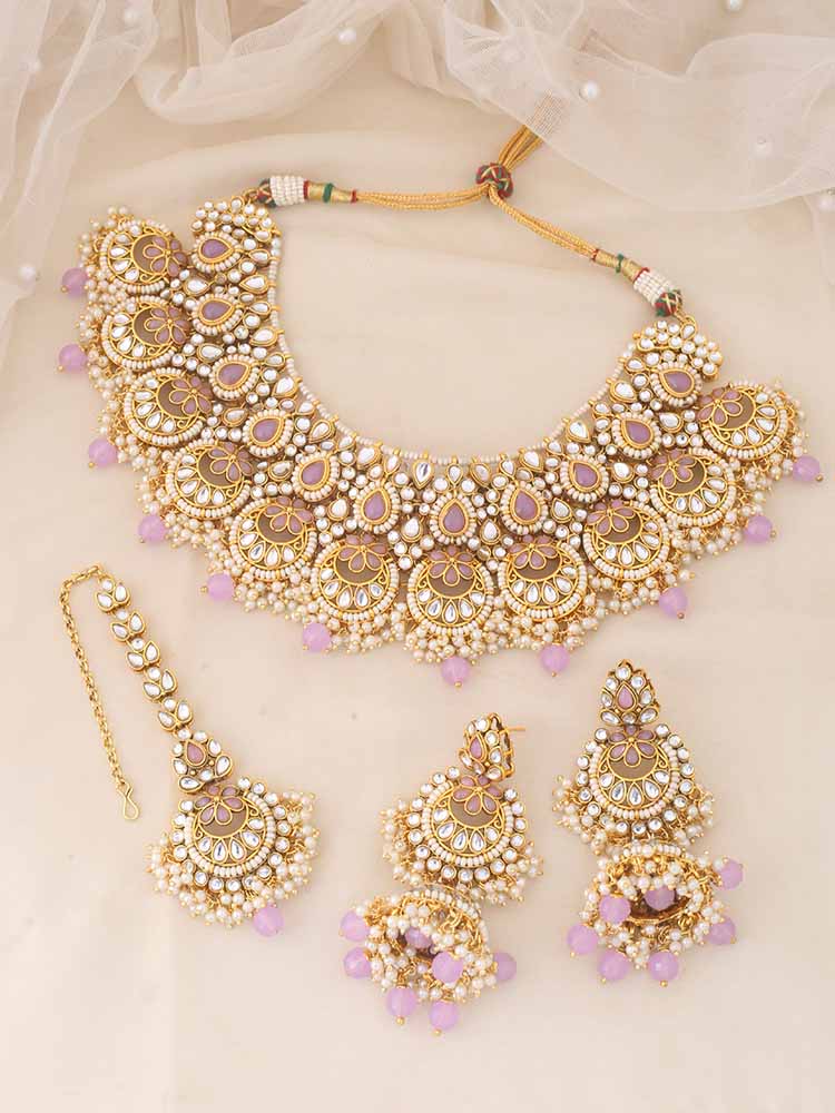 PURPLE YASHITA JEWELLERY SET