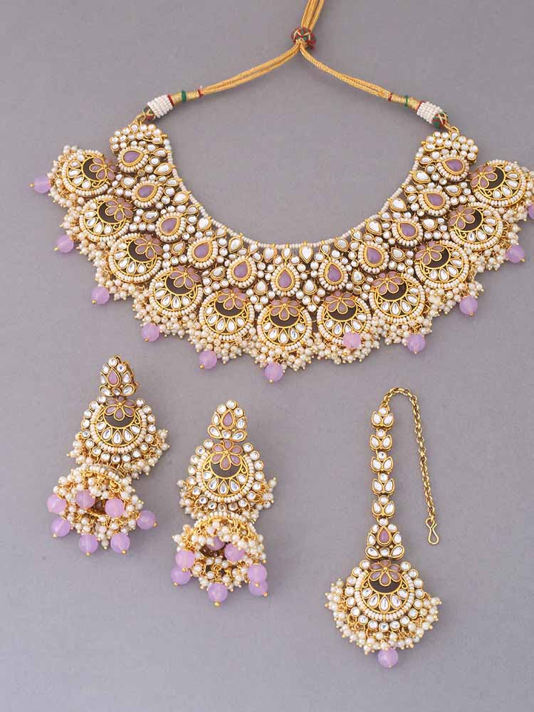 PURPLE YASHITA JEWELLERY SET