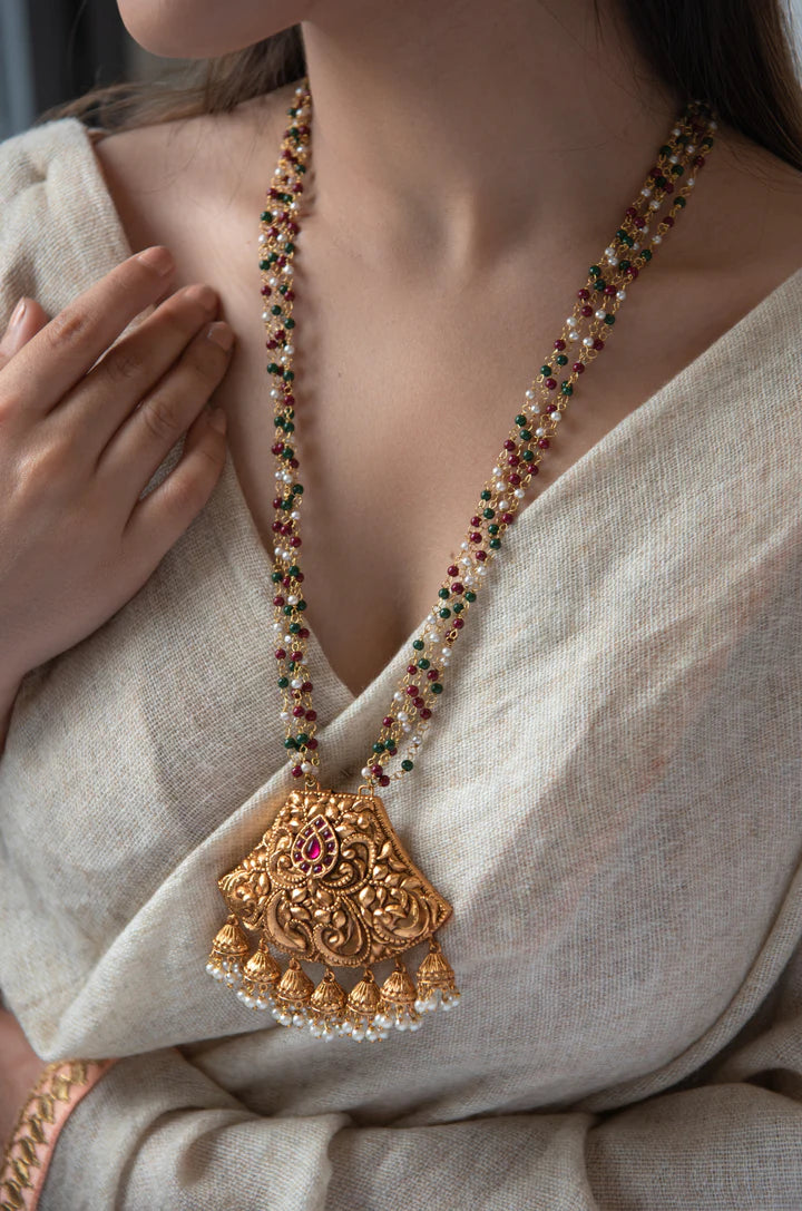 Vanya Temple Work Necklace