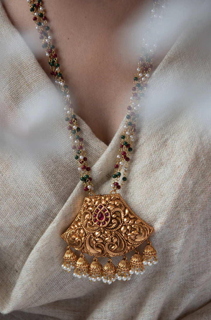 Vanya Temple Work Necklace