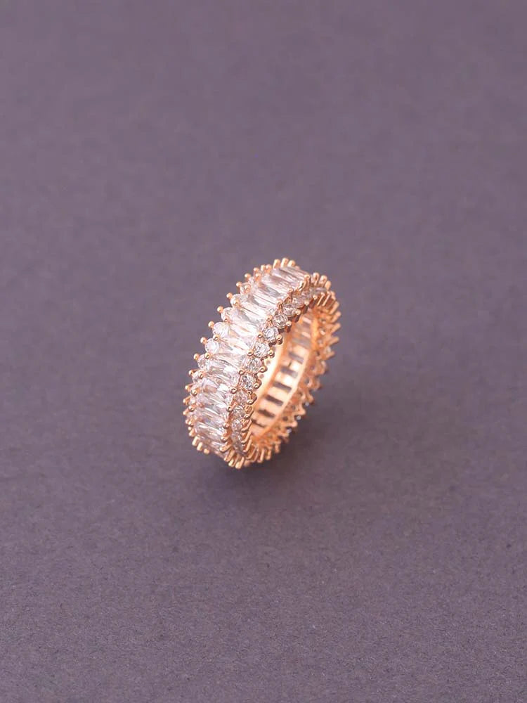 ROSE GOLD BHAKTI ZIRCONIA RING