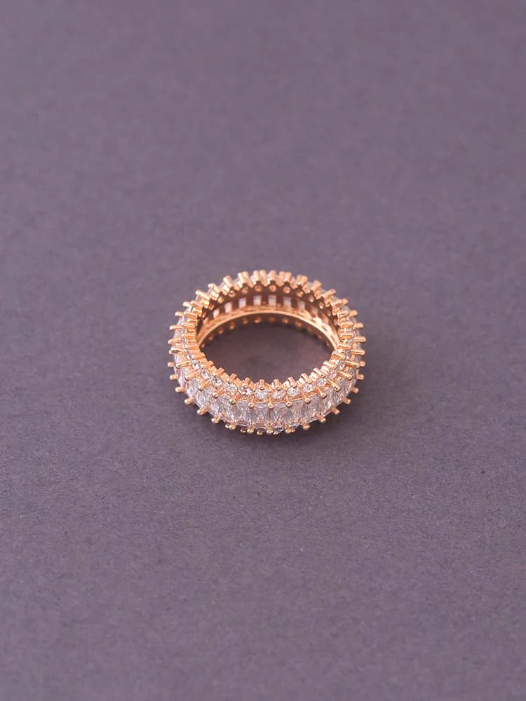 ROSE GOLD BHAKTI ZIRCONIA RING