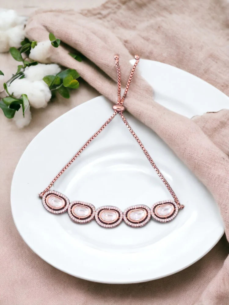 ROSE GOLD FABLE ZIRCONIA BRACELET