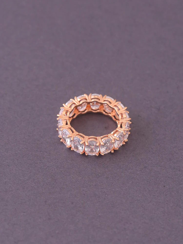 ROSE GOLD ISVARI ZIRCONIA RING