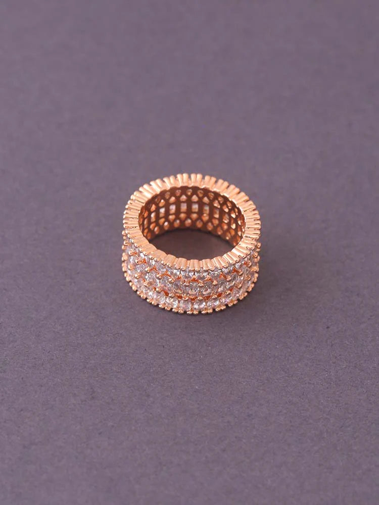 ROSE GOLD LUISA ZIRCONIA RING