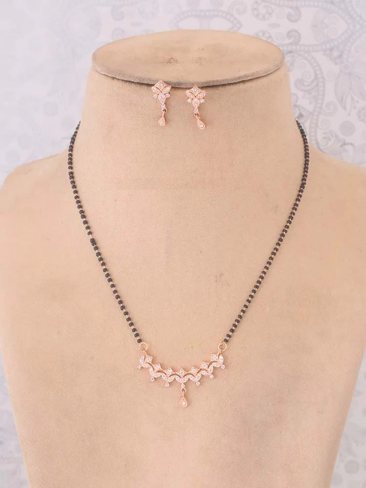 ROSE GOLD THALIA MANGALSUTRA SET