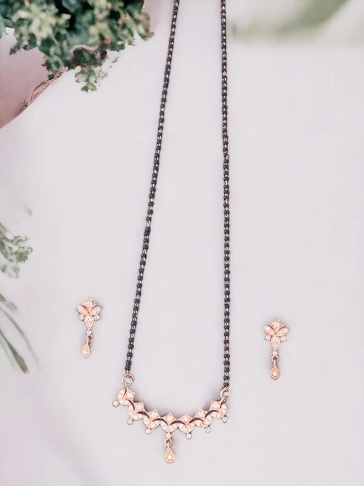 ROSE GOLD THALIA MANGALSUTRA SET