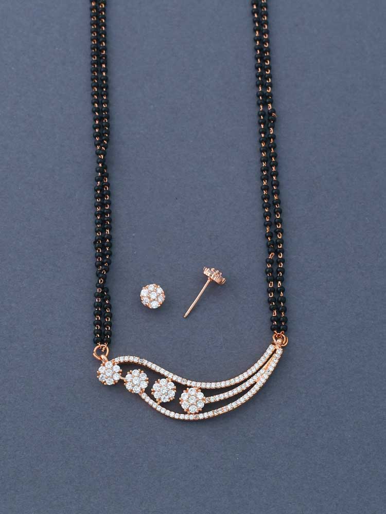 ROSE GOLD ABEBA MANGALSUTRA SET