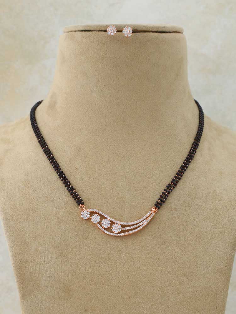 ROSE GOLD ABEBA MANGALSUTRA SET