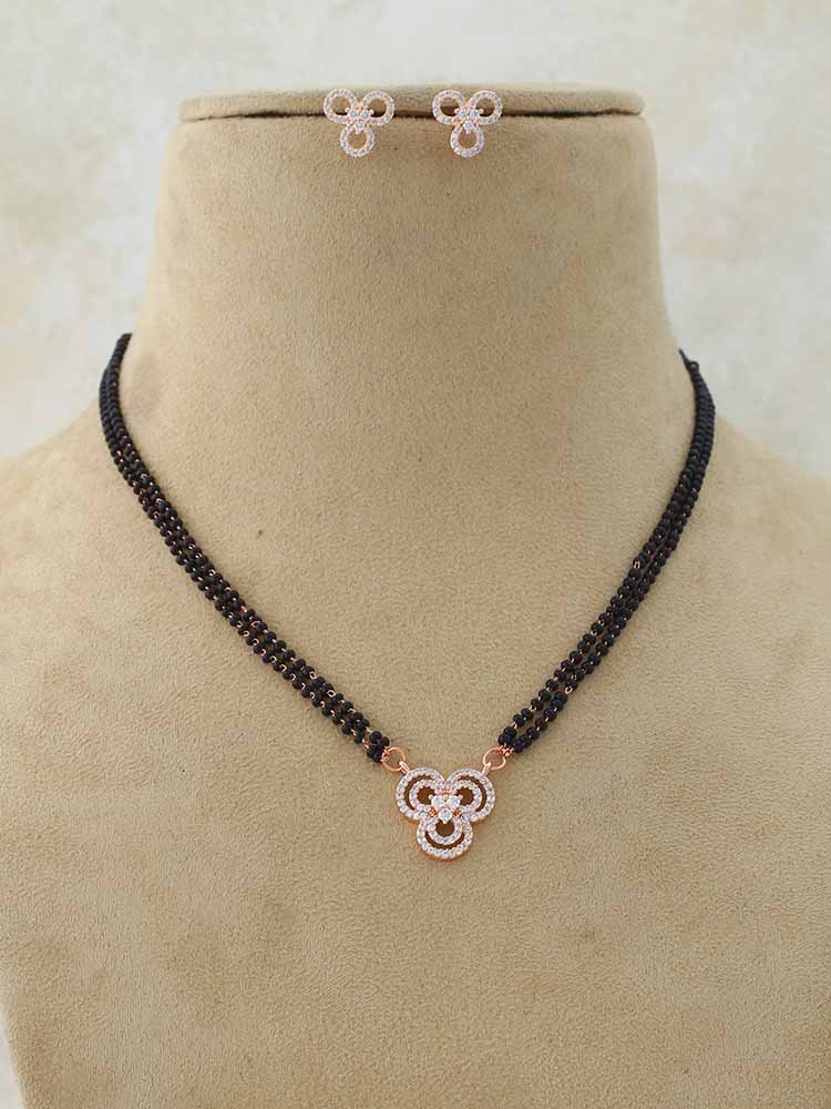 ROSE GOLD ALABA MANGALSUTRA SET