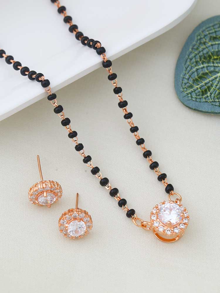 ROSE GOLD ANNISA MANGALSUTRA SET