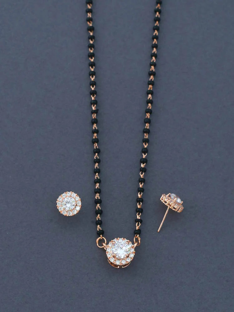 ROSE GOLD ANNISA MANGALSUTRA SET