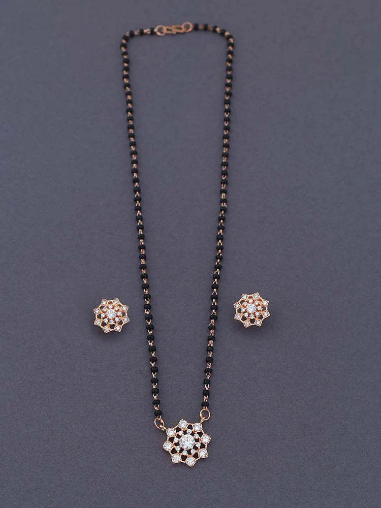 ROSE GOLD DEVASTUTI MANGALSUTRA SET